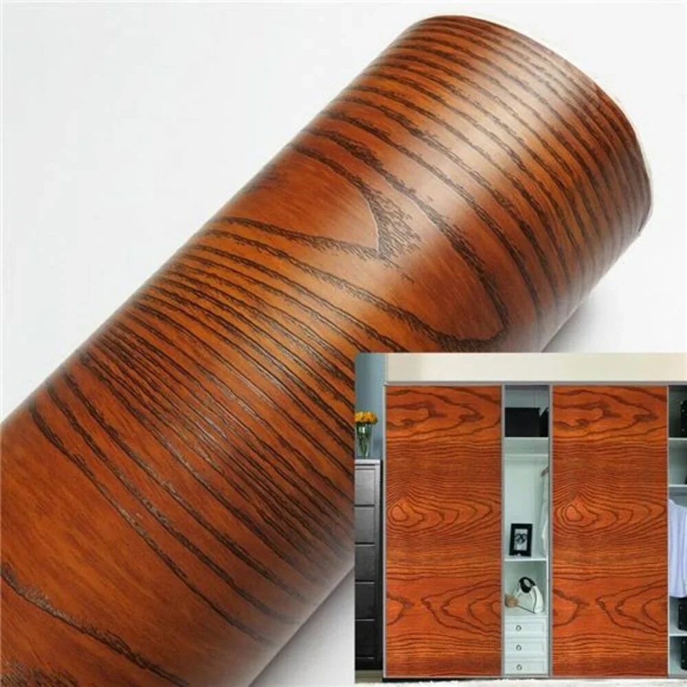 Wood Wallpaper Peel and Stick Wallpaper Removable Vinyl Decal Roll 15.8“x 78.7”